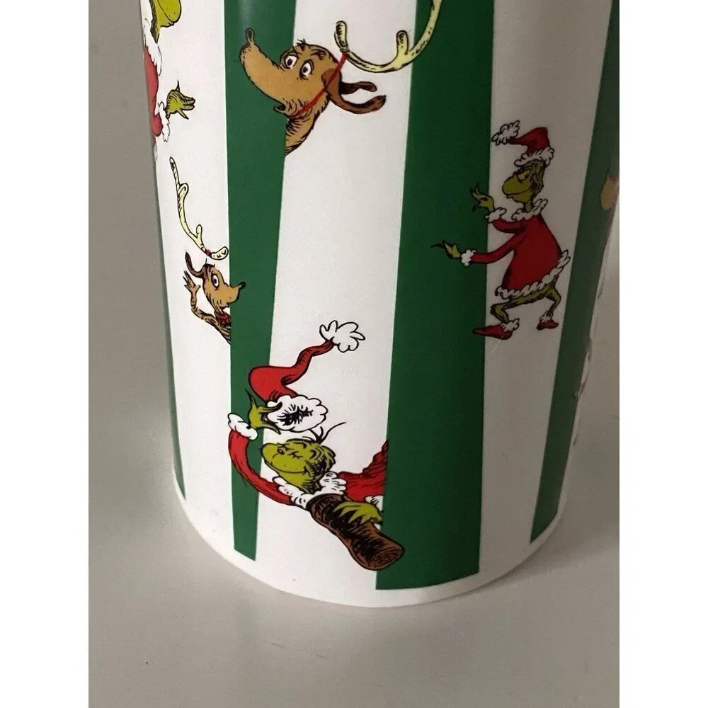 De. Seuss The Grinch And Max Ceramic Soap Dispenser Pump Christmas Ornaments NEW